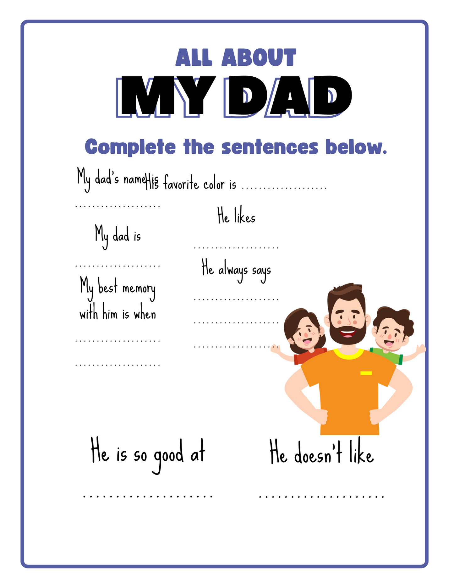 Fathers Day Book