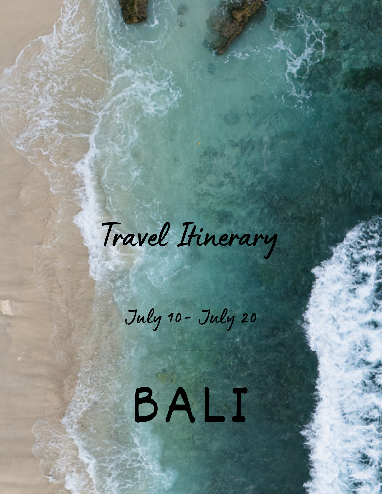 Travel Itinerary