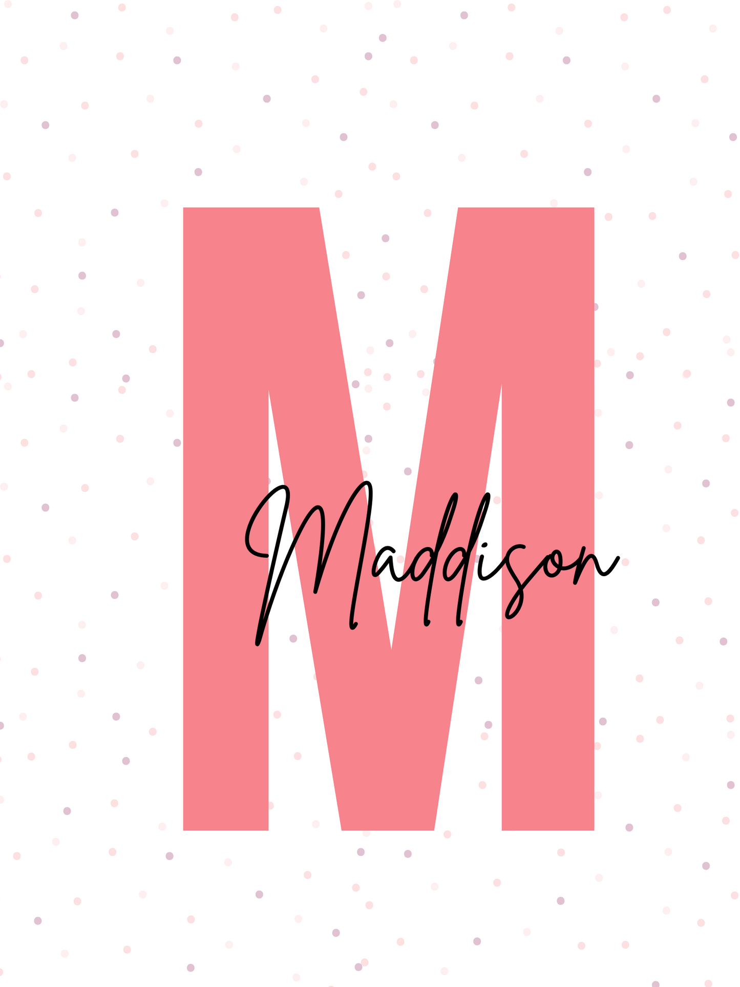 Baby Girl Name Nursery Poster