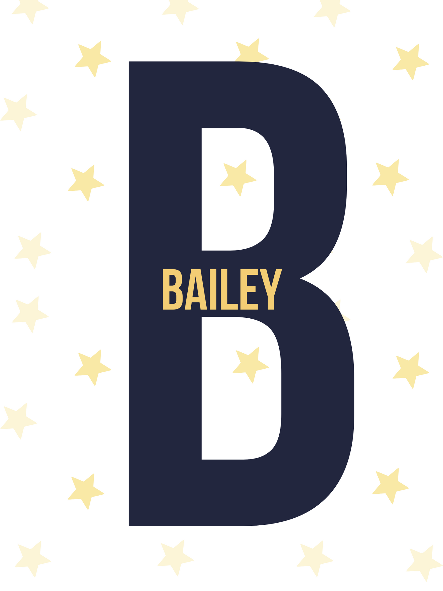 Baby Boy Name Nursery Poster