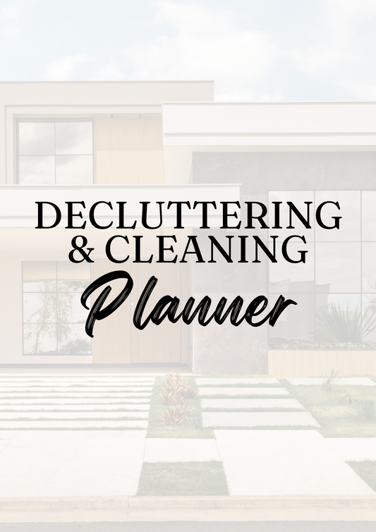 Decluttering and Cleaning Planner