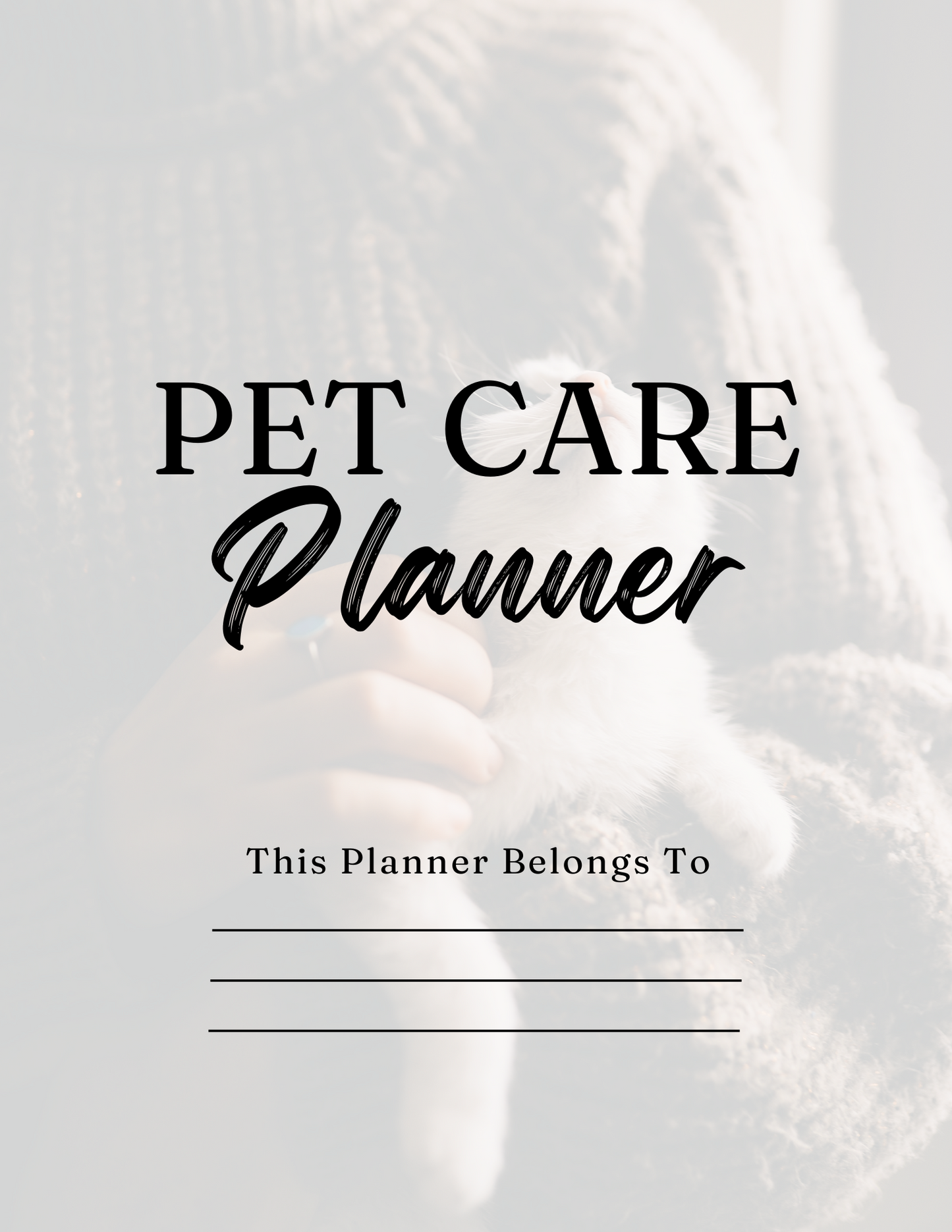 Pet Care Planner
