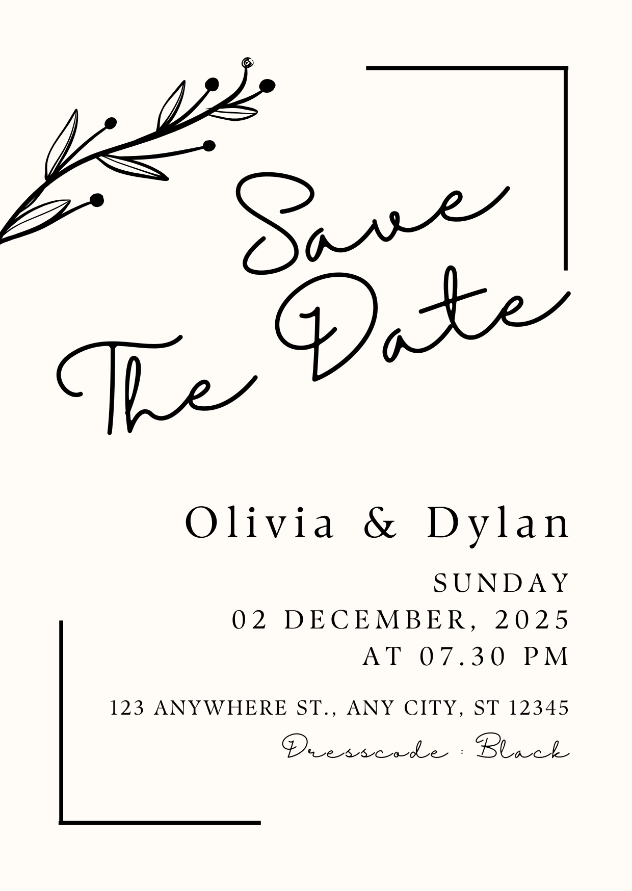 Save The Date Card