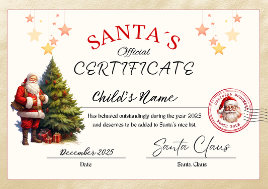 Santa Certificate