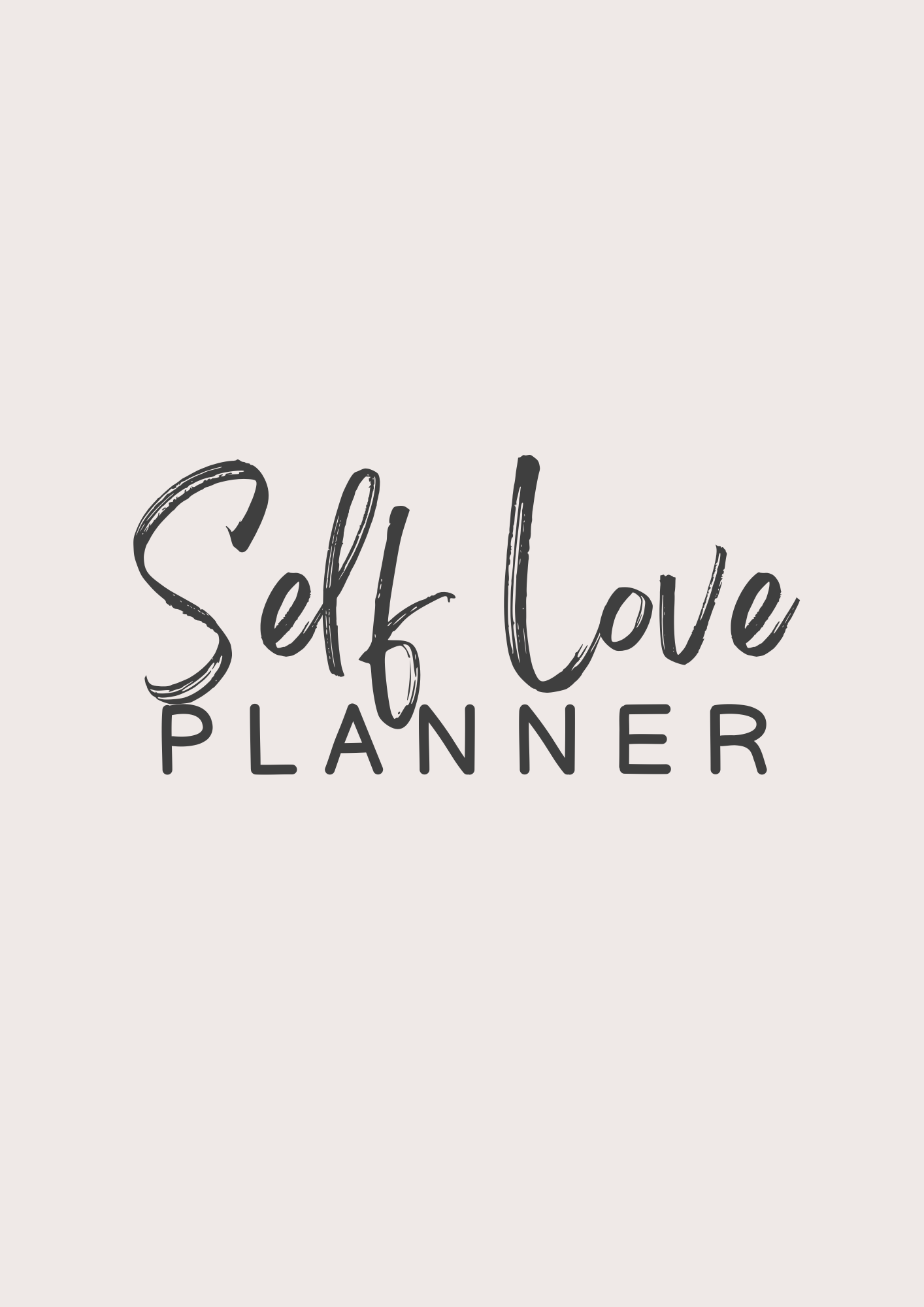 Self Love Planner