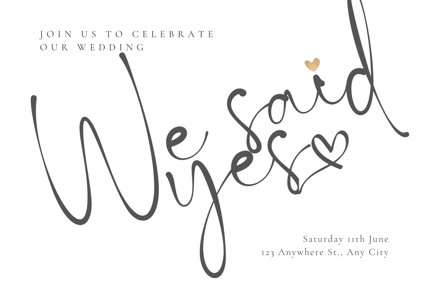 Wedding Announcement Card